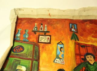 Francisco Yarleque Antunez CHUSTY Barranco Lima Peru BAR Oil on Canvas Painting 2
