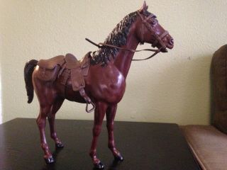 Thunderbolt Johnny West Horse Brown (complete Tack) Vintage Louis Marx Toy