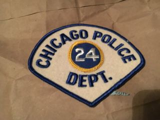Old Chicago Illinois Police Patch Nb 24 Felt