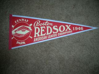 Boston Red Sox 1946 American League Champions Full Size Pennant