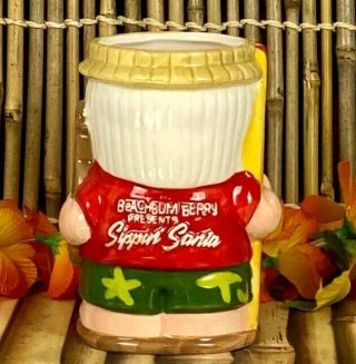 2019 Beachbum Berry Santa Tiki mug Miracle Sippin Surfin Santa Pop up bar 2