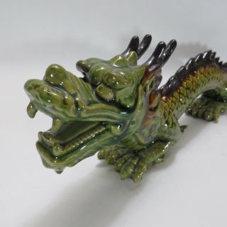Long Ceramic Porcelain Chinese Japanese Asian Dragon Figure Statue 20 