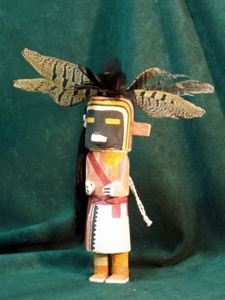 Hopi Kachina Doll - Hemsona,  The Hair Cutting Kachina By Theron Talashoma