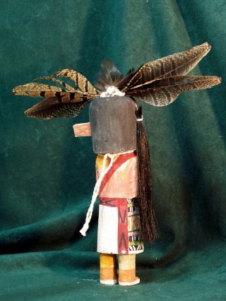 Hopi Kachina Doll - Hemsona,  the Hair Cutting Kachina by Theron Talashoma 3