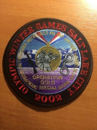 Patch Police Olympic Winter Games Sake Lake Swat - Utah State