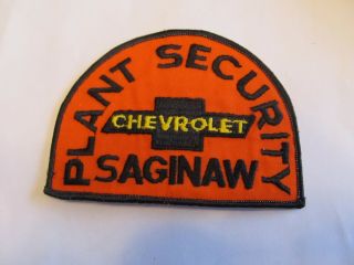 Plant Protection Michigan Saginaw Chevrolet Security Police Patch
