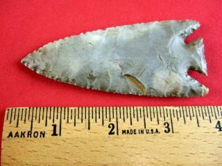 Fine Authentic 3 3/4 Inch Missouri Pelican Lake Point Indian Arrowheads 2