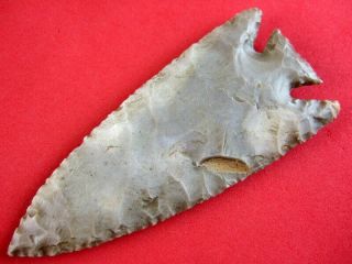 Fine Authentic 3 3/4 Inch Missouri Pelican Lake Point Indian Arrowheads 3
