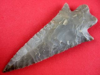 Fine Authentic 3 1/2 Inch Kentucky Kirk Stemmed Point Indian Arrowheads 3