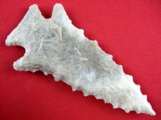 Fine Authentic 3 Inch Kentucky Saw Tooth Pine Tree Point Indian Arrowheads 3