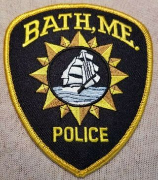 Me Bath Maine Police Patch