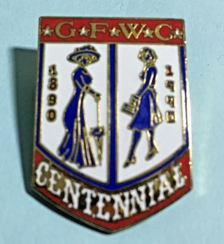 1890 - 1990 Gfwc Centennial Pin - General Federation Of Women 