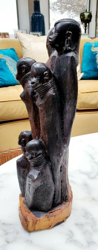 African Ebony Carving Family Tree Of Life 2