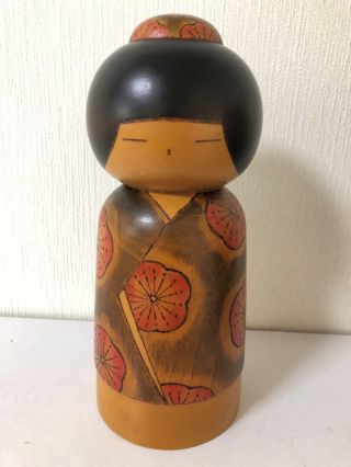 Japanese sosaku kokeshi doll by Tanaka Nobue 9.  5 inches 24 cm 2