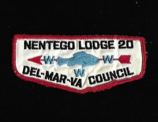 Del Mar Va Council Oa Nentego Lodge 20 Flap F3