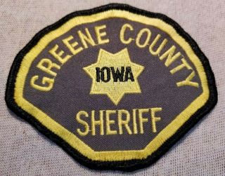 Ia Greene County Iowa Sheriff Patch