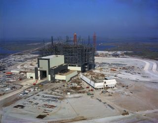 Vehicle Assembly Building Under Construction In 1964 - 8x10 Nasa Photo (ep - 440)