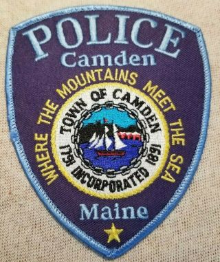 Me Camden Maine Police Patch