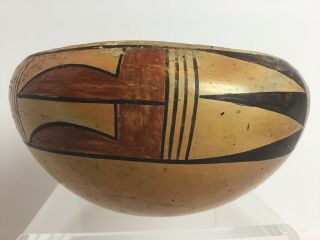 HOPI Pueblo ARIZONA K.  Collateta Native American Jar Bowl 1900 ' s Poly Chrome OLD 2
