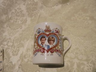 Charles And Diana Royal Wedding Commemorative Mug,  Made In England
