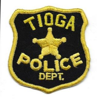 Tioga North Dakota Nd Police Patch Old