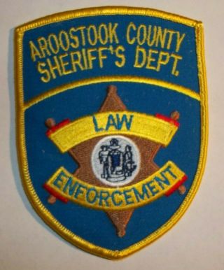 Embroidered Uniform Patch Aroostook County Sheriff 
