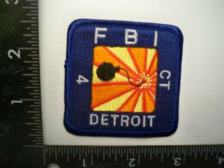 Old Federal Fbi Detroit,  Mi Ct4 Patch Misp Michigan Police Counter Terrorism Tf