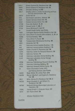 NOAC 1994 Official Map & Schedule of Events OA BSA 2