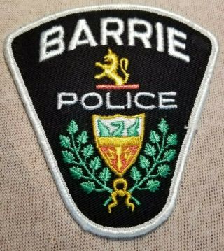 Ca Barrie Canada Police Patch