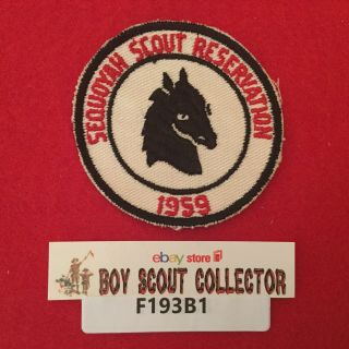 Boy Scout Camp Patch 1959 Sequoyah Scout Reservation Washington Trail Council Pa