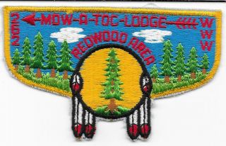 S8 Mow - A - Toc Lodge 262 Order Of The Arrow Oa Flap Boy Scouts Of America Bsa