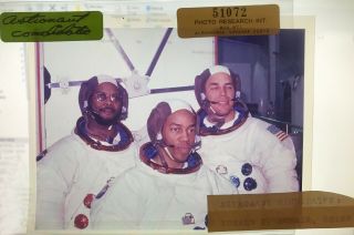 Shuttle / Nasa 4x5 Color Transparency - Mcnair,  Bluford And Gregory