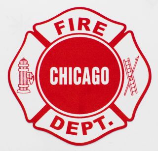 Chicago Fire Department Decal Maltese 4 "