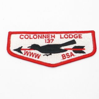 Boy Scout Colonneh Lodge 137 Oa Flap Patch Bsa Www