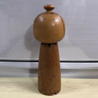 Japanese Sosaku Kokeshi Wooden Doll Kuribayashi Issetsu 27 Cm 10.  63 Inch