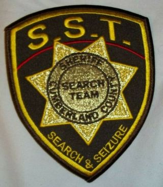 Embroidered Patch Cumberland County Sheriff Search & Seizure Team Maine