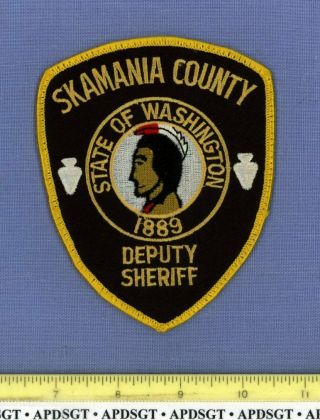 Skamania County Deputy Sheriff Washington Police Patch Indian Native American