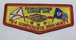 Oa Lodge 200 Echockotee 2000 Conclave Host Patch Mc2