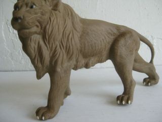 Fine Old Chinese Shiwan Pottery Hand Painted Lion Animal Figurine Statue Signed 3
