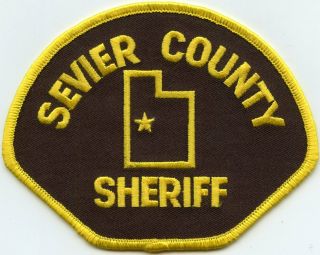 Style Sevier County Utah Ut Sheriff Police Patch