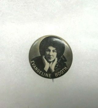 Evangeline Booth Pinback General Of Salvation Army Circa 1930s Whitehead & Hoag