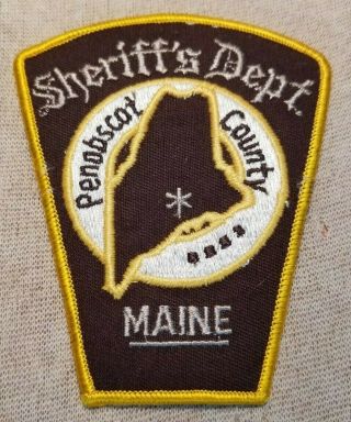 Me Penobscot County Maine Sheriff Patch