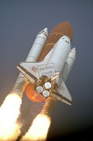 Sts - 45 Launch Space Shuttle Atlantis 8x12 Photograph