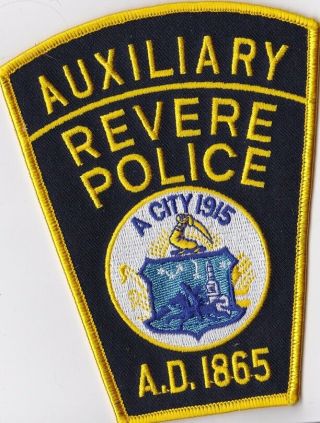 Revere Police Auxiliary Police Massachusetts Ma Police Patch Last