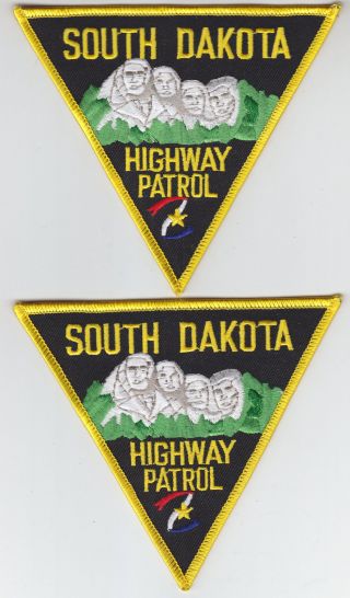 2 South Dakota Highway Patrol Shoulder Patches Sd State Police Sdhp