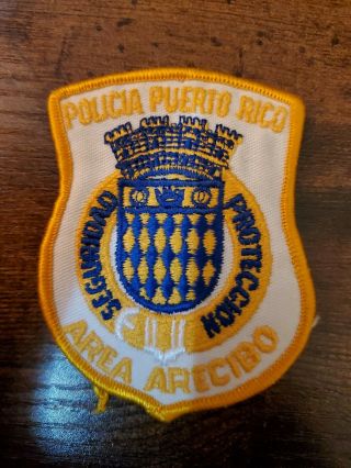 Puerto Rico Police Patch.  Area Arecibo