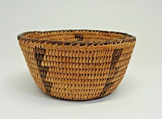 Fine Old Tightly Woven Pima Basket Apache
