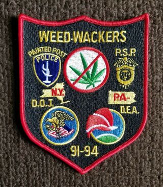 Dea Drug Enforcement Administration Doj Weed Wackers Unit Patch