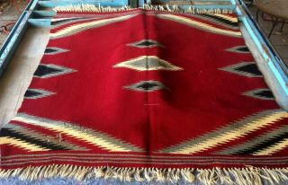 Chimayo Native American Small Textile Ca 1940 