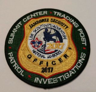 2017 Bsa National Jamboree Summit Center Trading Post Security Officer Patch
